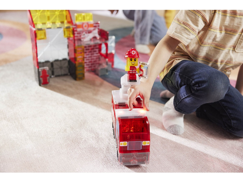 Magna-Tiles Fire Station