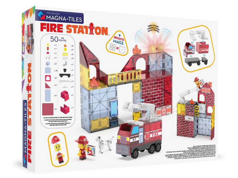 Magna-Tiles Fire Station