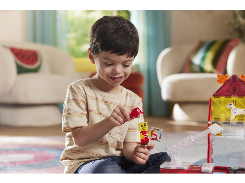 Magna-Tiles Fire Station