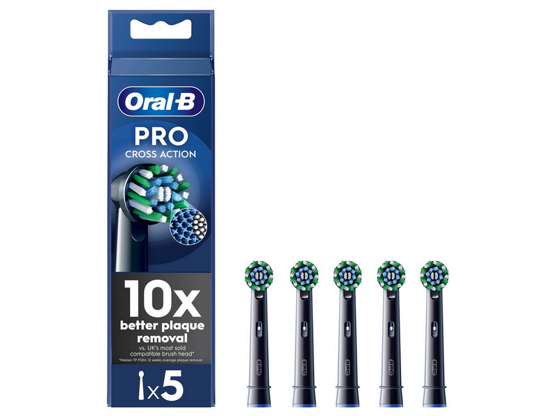 Oral-B Bürstenköpfe Cross Action Black 5 pcs