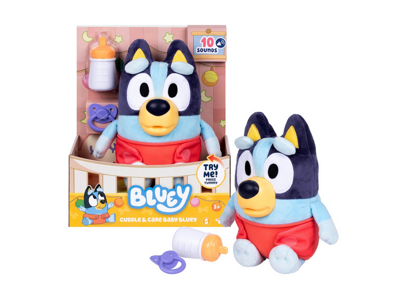 Bluey Cuddle & Care Baby Plush w. sounds