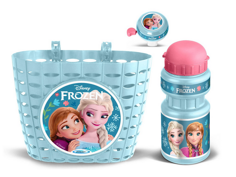 Frozen Bikeset with Bell Basket and Drinking bottle