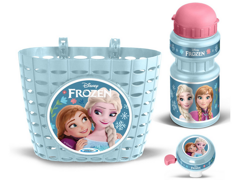 Frozen Bikeset with Bell Basket and Drinking bottle