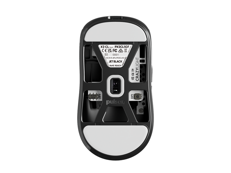 Pulsar X2 CrazyLight Wireless (Jet Black) - Gaming Maus (Schwarz)