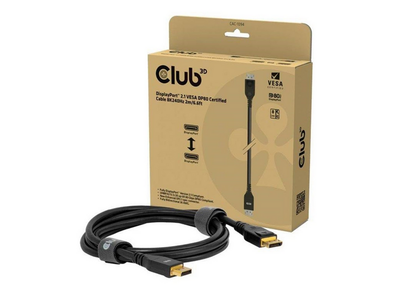 Club 3D - DisplayPort cable - DisplayPort to DisplayPort - 2 m