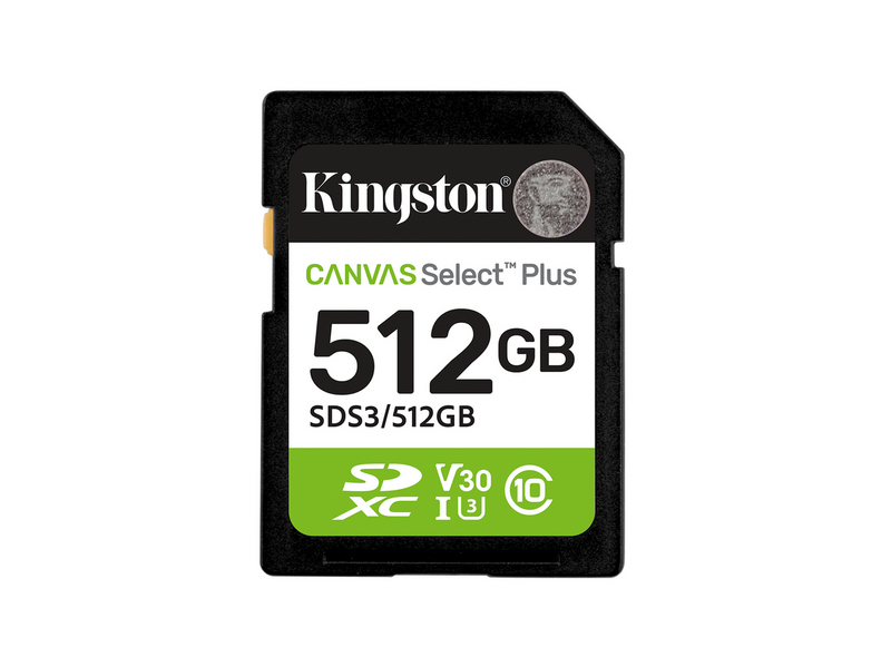Kingston Canvas Select Plus Gen3 SDXC - 150MB/s - 512GB