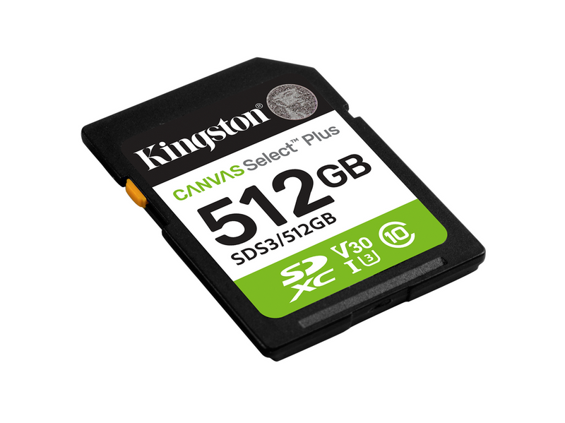 Kingston Canvas Select Plus Gen3 SDXC - 150MB/s - 512GB