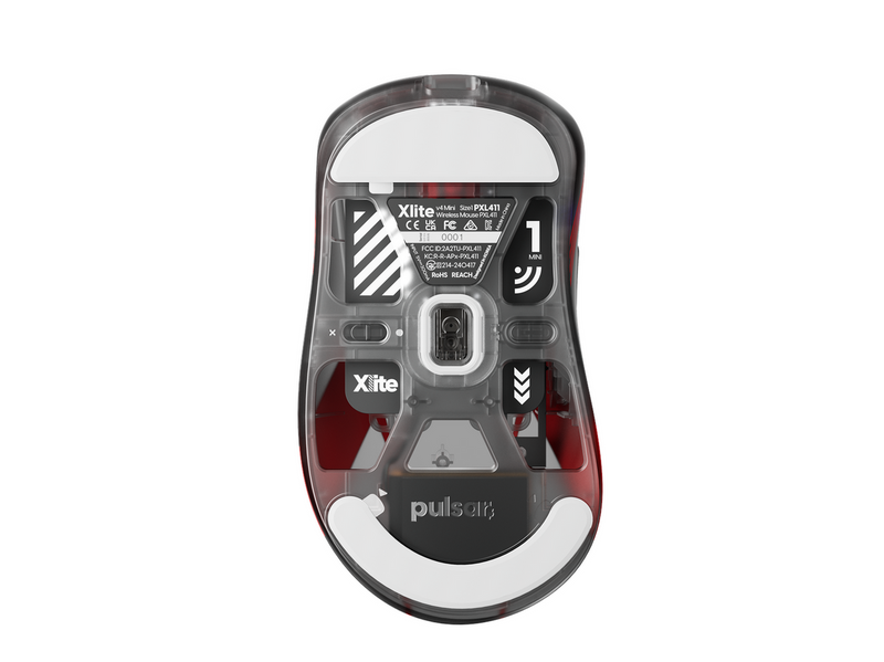 Pulsar Xlite v4 Mini Wireless - T1 Limited Edition - Gaming Maus (Rot)