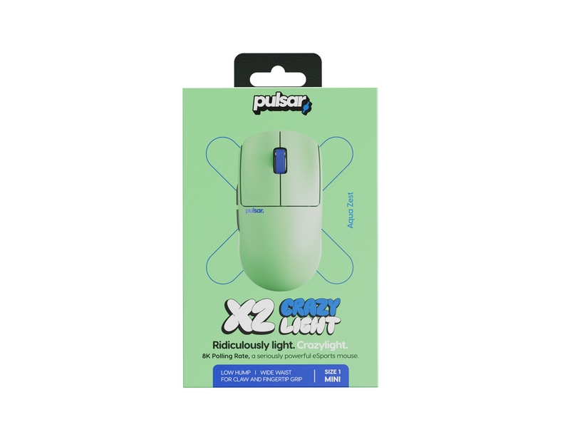 Pulsar X2 CrazyLight Wireless (Aqua Zest) - Gaming Maus (Grün)