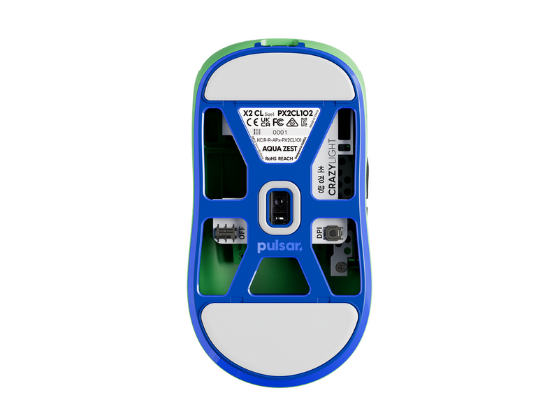 Pulsar X2 CrazyLight Wireless (Aqua Zest) - Gaming Maus (Grün)