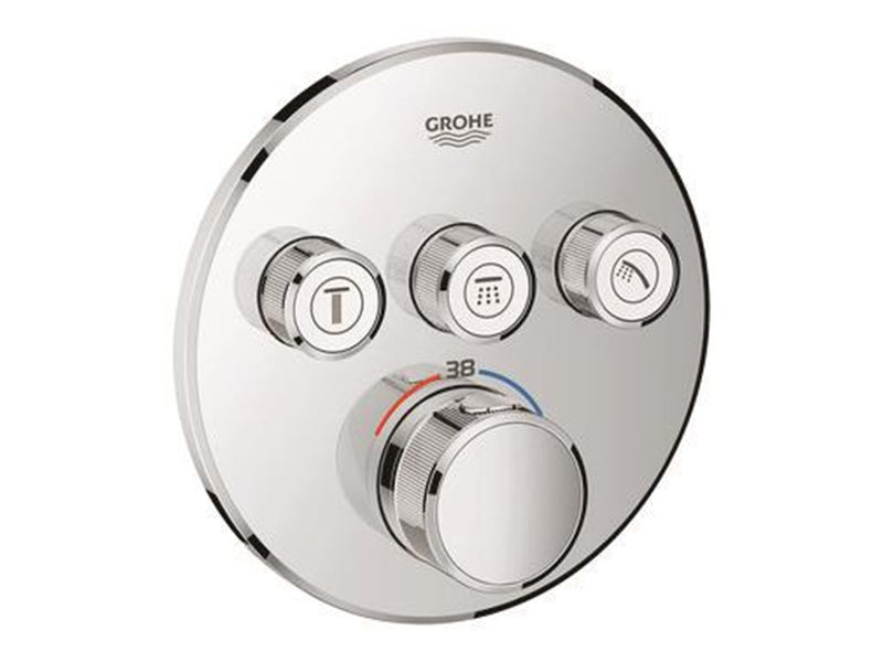 Grohe Grohtherm SmartControl Thermostat for installation with two valves, chrome