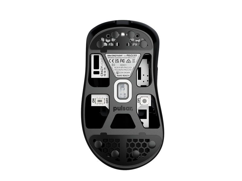 Pulsar Xlite CRAZYLIGHT Mini Wireless (Jet Black) - Gaming Maus (Schwarz)