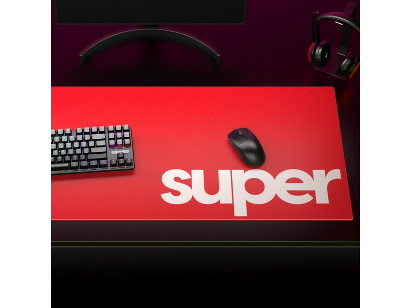 Pulsar Superglide Glas-Mauspad V2 - 2XL - Rot