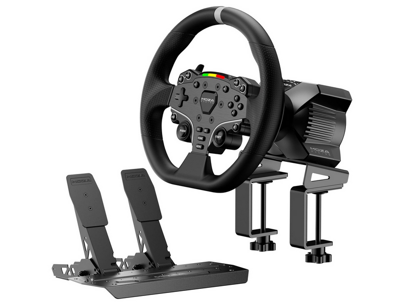 Moza Racing R3 Bundle (R3 Base + ES Lenkrad + SR-P Lite Pedale + Tischklemme ) - PC