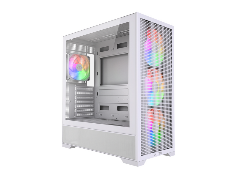 DUTZO C740 Airflow ARGB - Gehäuse - Miditower - Weiß