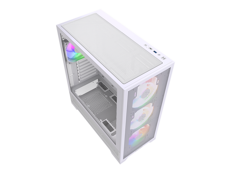 DUTZO C740 Airflow ARGB - Gehäuse - Miditower - Weiß