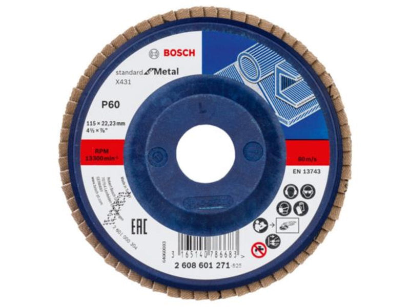 Bosch Flap Disc for Metal 115 mm K60