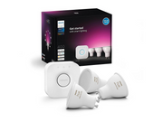 Philips Hue GU10 3-pack + Bridge Starter Kit - White & color ambience