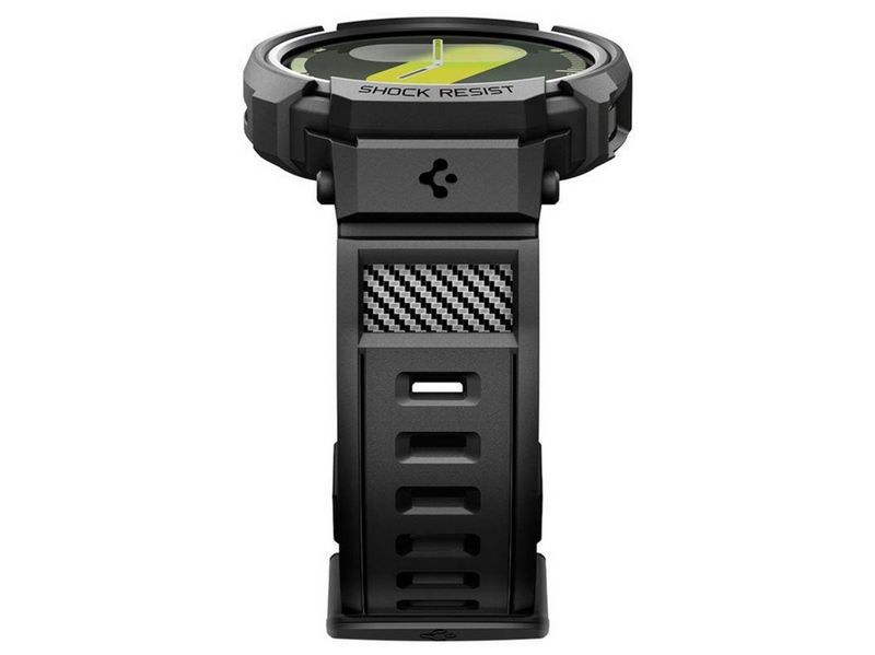 Spigen Rugged Armor Pro - matte black - Samsung Galaxy Watch 8 (44mm)