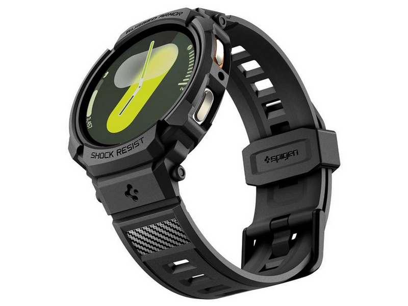 Spigen Rugged Armor Pro - matte black - Samsung Galaxy Watch 8 (44mm)
