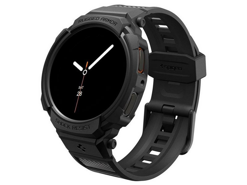 Spigen Rugged Armor Pro - matte black - Samsung Galaxy Watch 8 (44mm)