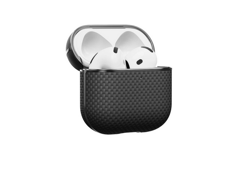 PITAKA Aramid Fiber Magnetic Case black/gray - AirPods 4