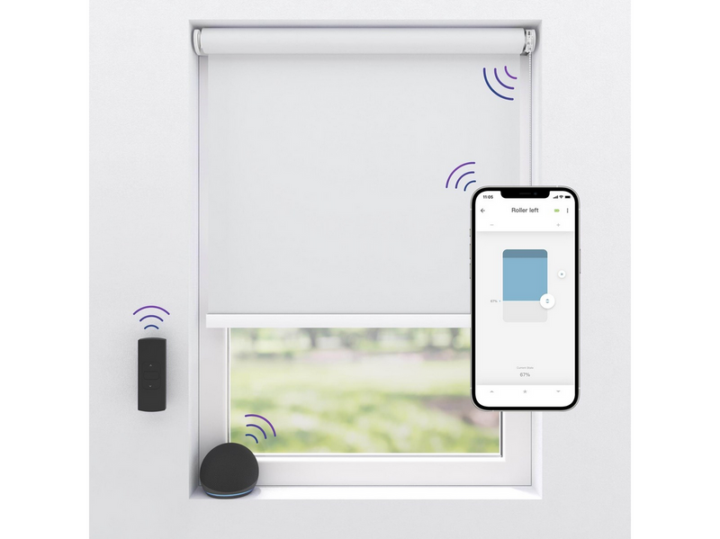 MotionBlinds Wireless Electric Black-Out Rollerblind 90x190cm - White