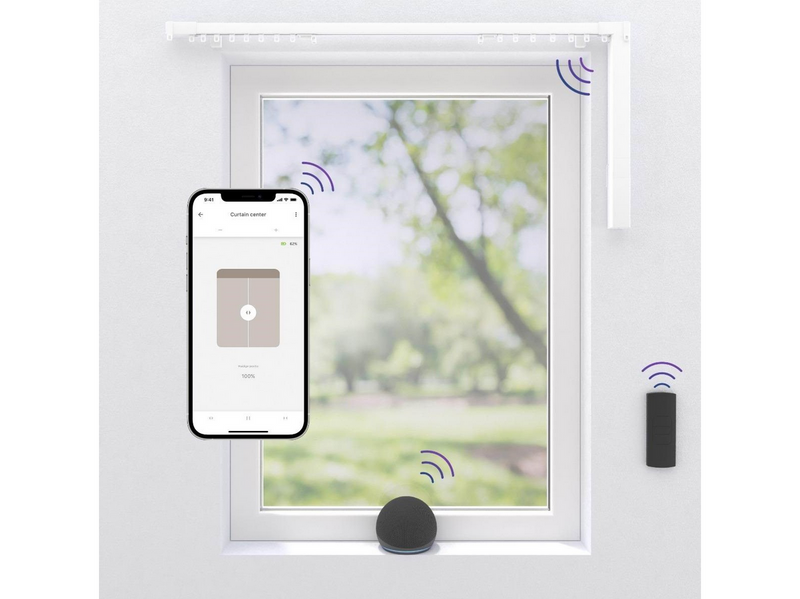 MotionBlinds Smart Curtain Rail Central opening 200cm