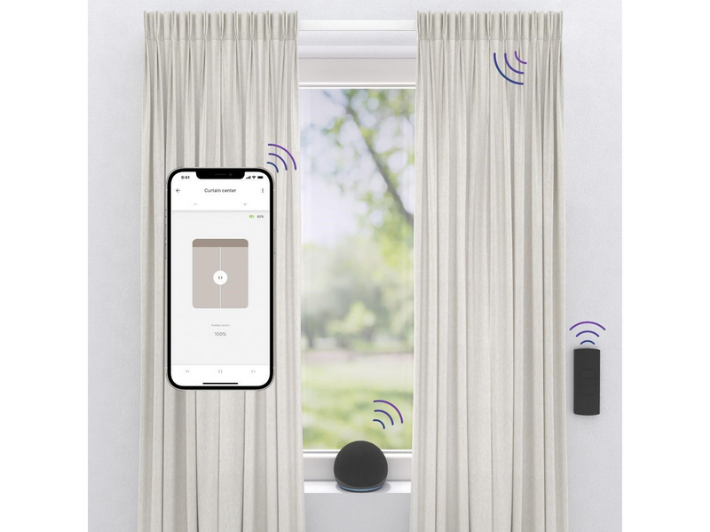 MotionBlinds Smart Curtain Rail Central opening 160cm