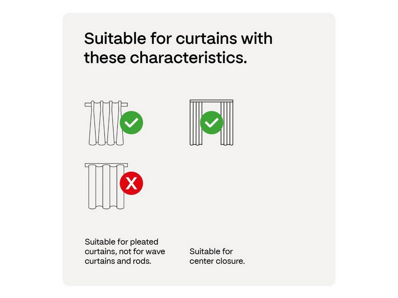 MotionBlinds Smart Curtain Rail Central opening 160cm