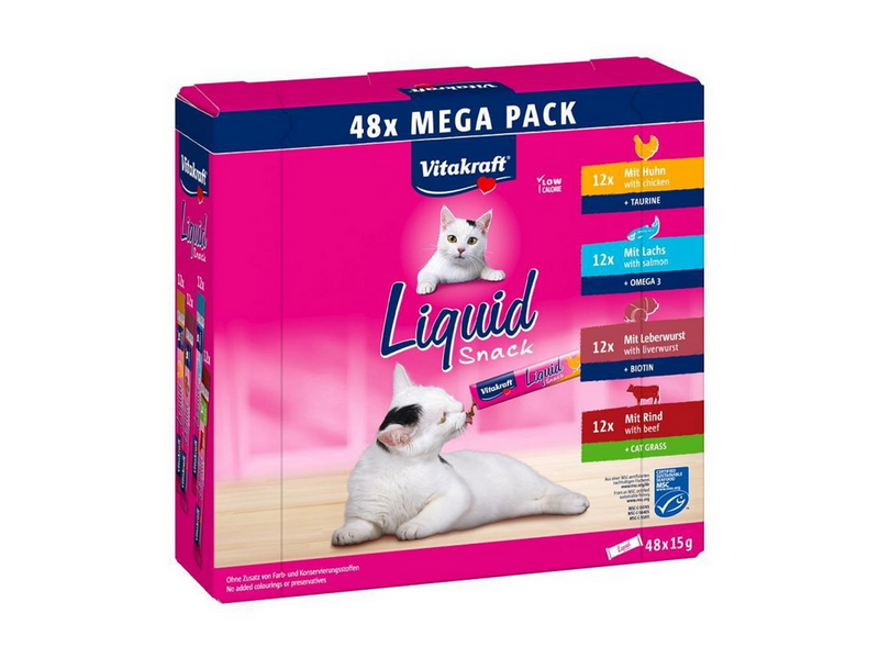 Vitakraft - Liquid Snack Big Pack 48x15 g