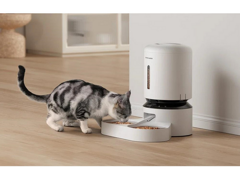 Petlibro Granary Camera Food Dispenser with Double Bowl 5L White