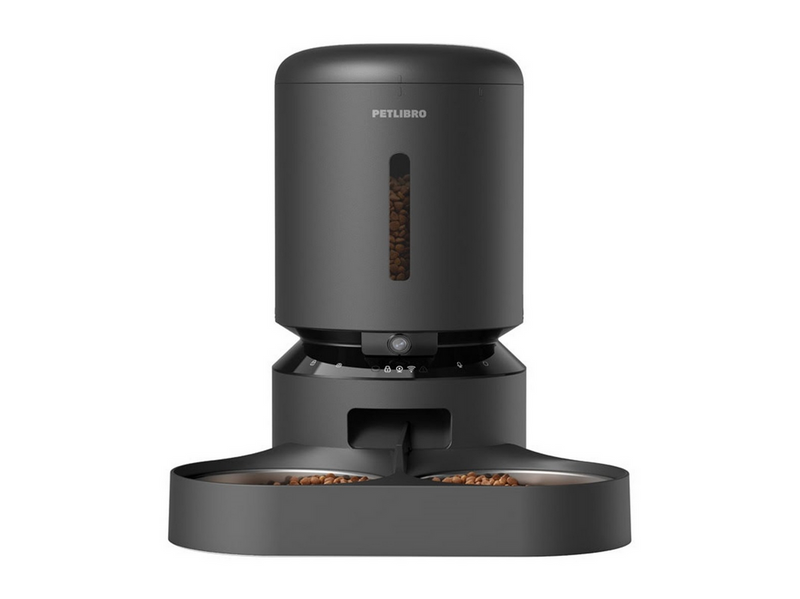 Petlibro Granary Camera Food Dispenser with Double Bowl 5L Black