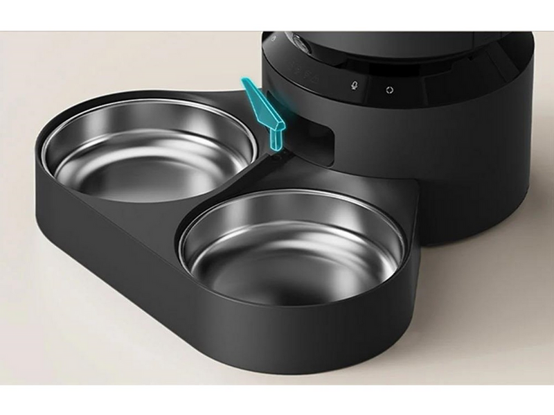Petlibro Granary Camera Food Dispenser with Double Bowl 5L Black