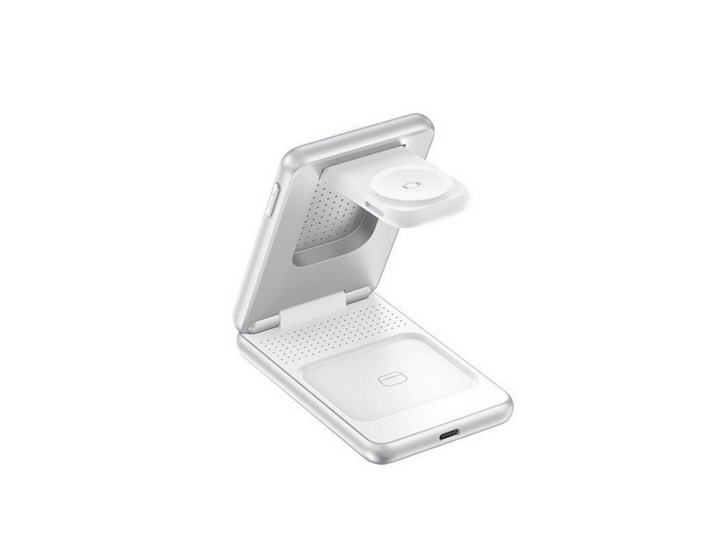 Mobile Origin 3in1 Foldable Qi2 Charger PW8 - silver