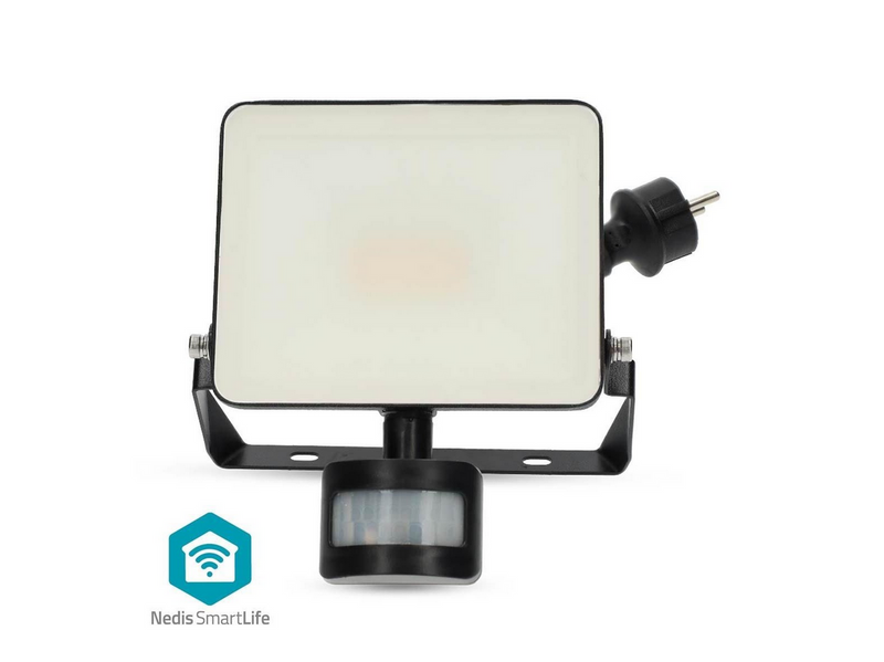 Nedis Smartlife Outdoor Light Motion Sensor 1620 lm Wi-Fi 20 W Warm to Cool White 3000 - 6500 K Aluminum Android™ / IOS