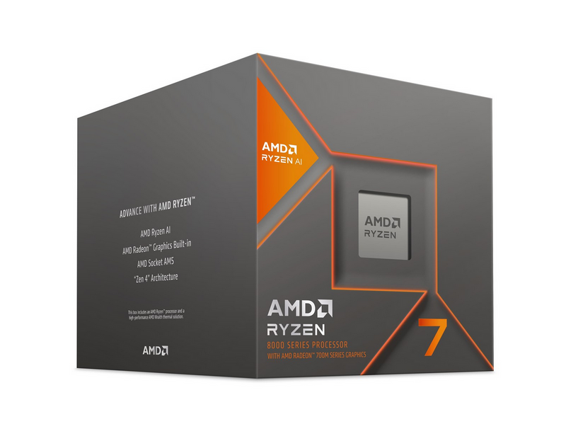 AMD Ryzen 7 8700G Wraith Stealth CPU - 8 Kerne - 4.2 GHz - AMD AM5 - AMD Boxed (mit Kühler)