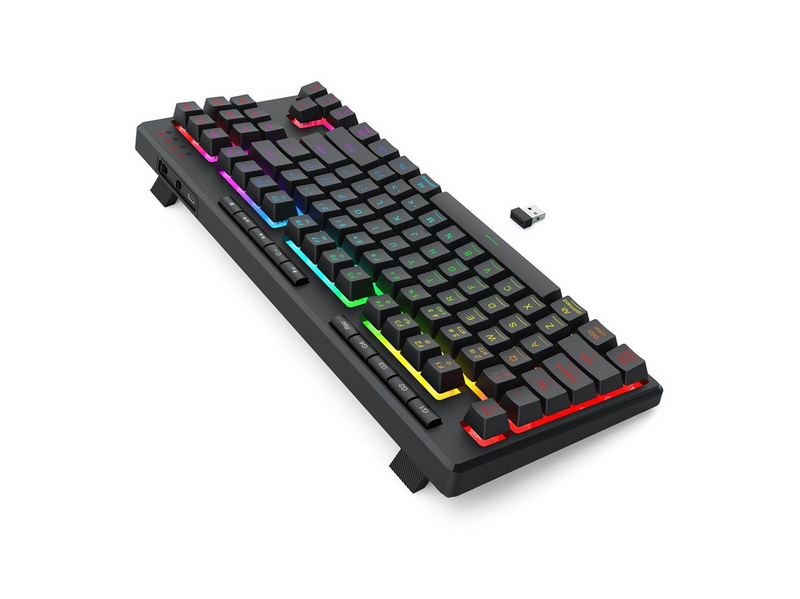 REDRAGON K516RGB-PRO SHIVA PRO 87 keyboard - Gaming Tastatur - 80% - Englisch (US) - Schwarz
