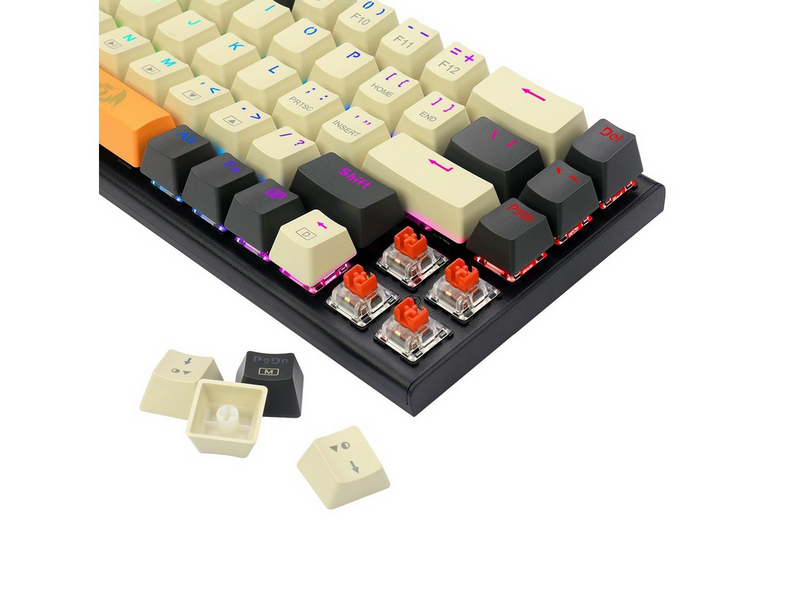 REDRAGON K633CGO-RGB Ryze keyboard - Gaming Tastatur - 65% - Englisch (US) - Schwarz