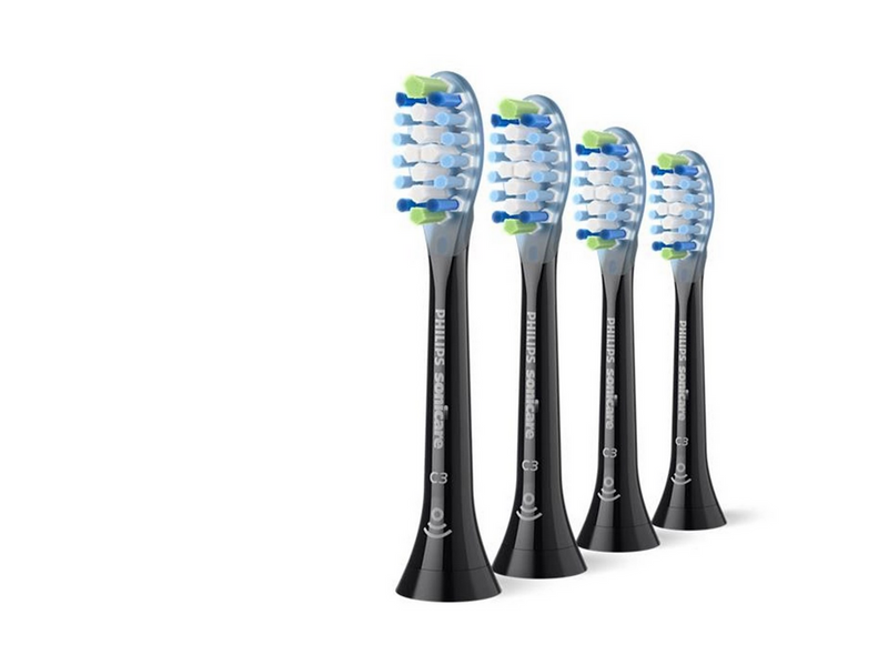 Philips Bürstenköpfe Sonicare Premium Plaque Defence- black - 4pcs