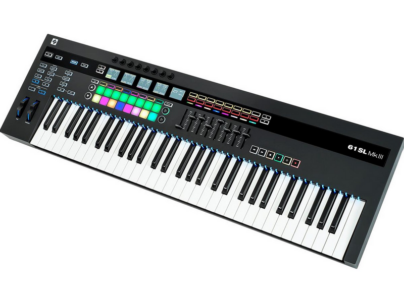 Novation 61SLMK3 - 61-key MIDI and CV-equipped keyboard controller with 8-track sequencer