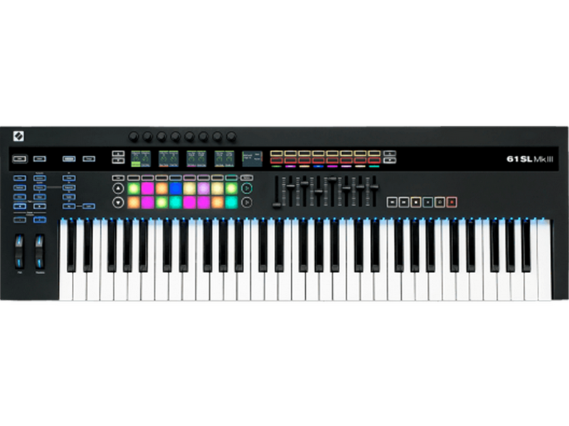 Novation 61SLMK3 - 61-key MIDI and CV-equipped keyboard controller with 8-track sequencer