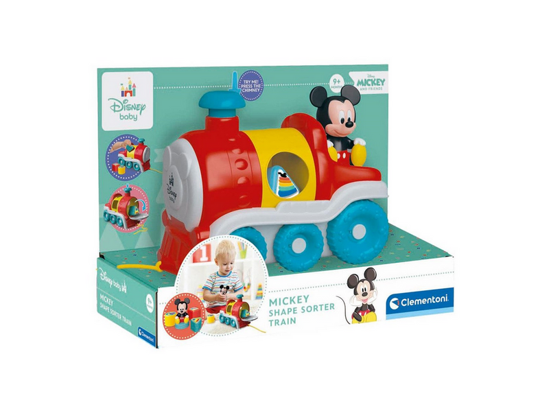 Clementoni Baby - Disney Shape Sorter Mickey Mouse Train 5pcs.