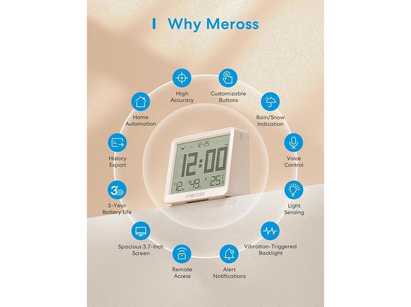 Meross MS130H - Smart Temperature and Humidity Sensor Kit