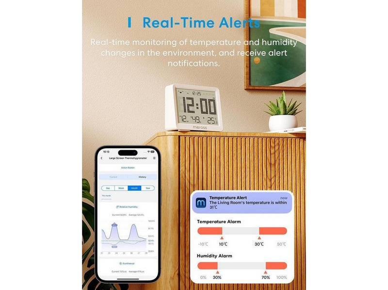 Meross MS130H - Smart Temperature and Humidity Sensor Kit