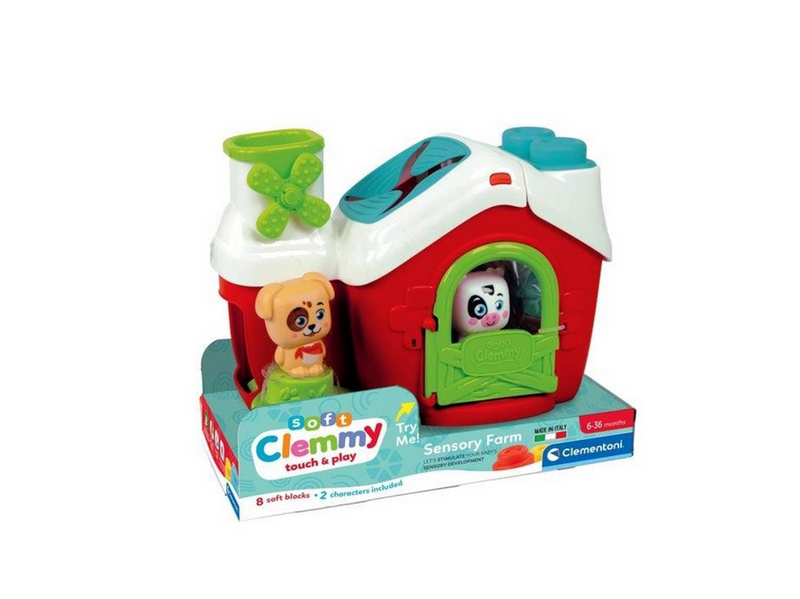 Clementoni Baby - Clemmy Sensory Farm with Soft Blocks 11pcs.