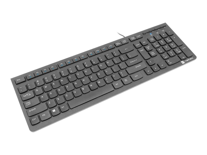Natec Discus 2 - keyboard - QWERTY - US - black - Tastaturen - Englisch - US - Schwarz
