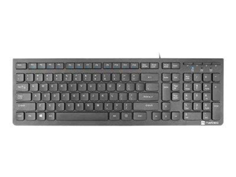 Natec Discus 2 - keyboard - QWERTY - US - black - Tastaturen - Englisch - US - Schwarz