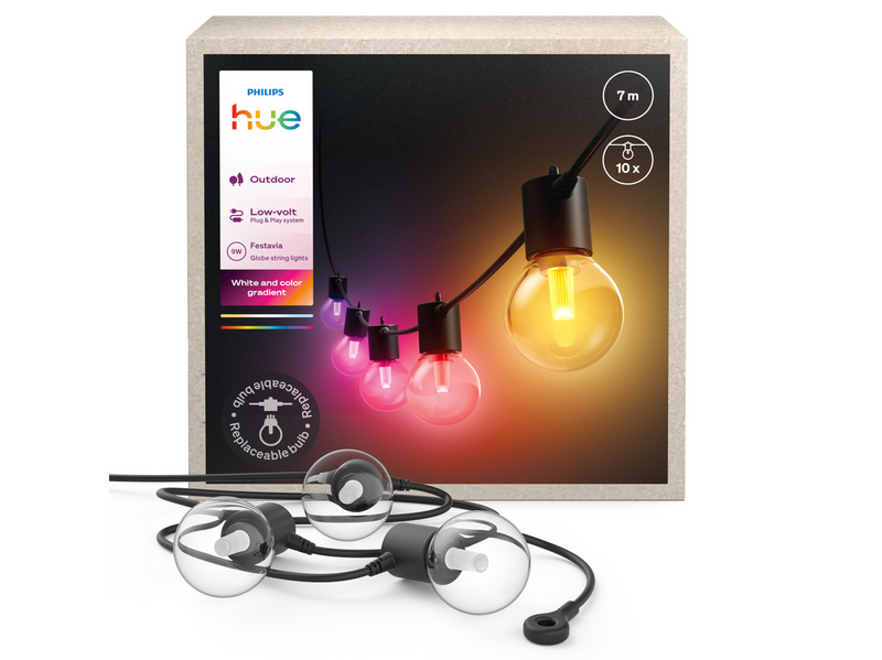 Philips Hue Festavia Globe outdoor string lights 7 m