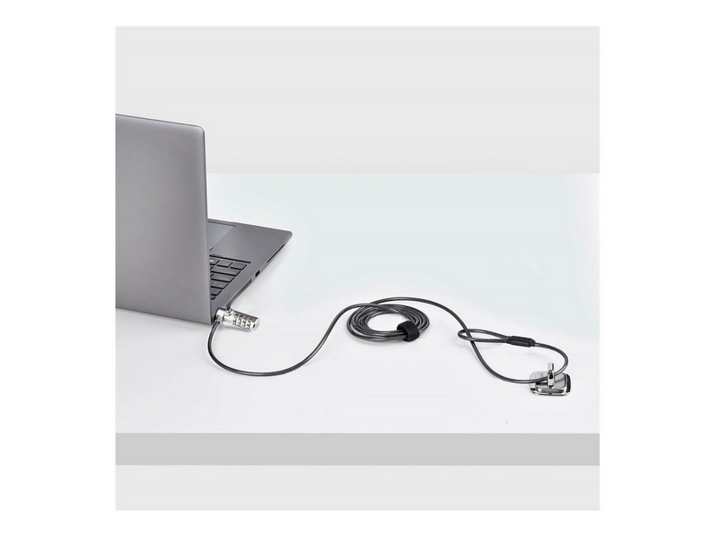 StarTech.com Slim Lock Noble Wedge Slot Compatible 6.6ft Locking Cable - security cable lock - TAA Compliant